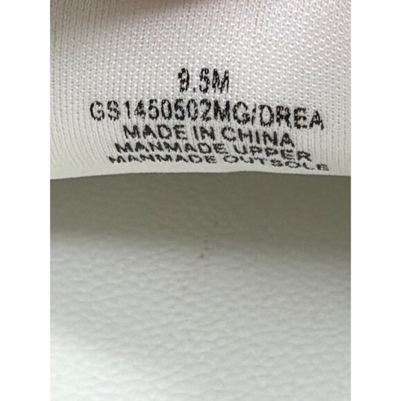 MIA girl Womens 9.5 Silver Metallic Lace Up Sneakers Cream Accents New - Picture 7 of 7